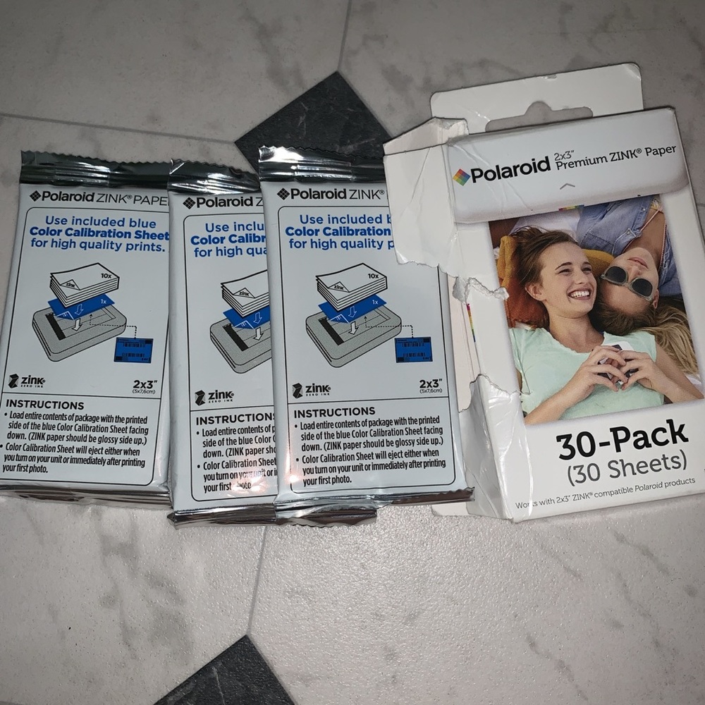 30 sheet Polarid zink paper